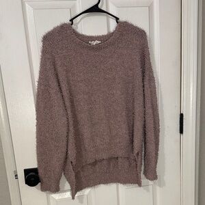 Love Riche Textured Mauve Sweater